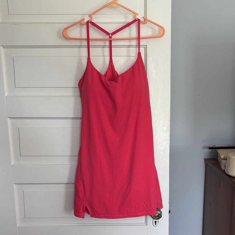 Glow Mode Racerback Pink Slip Dress